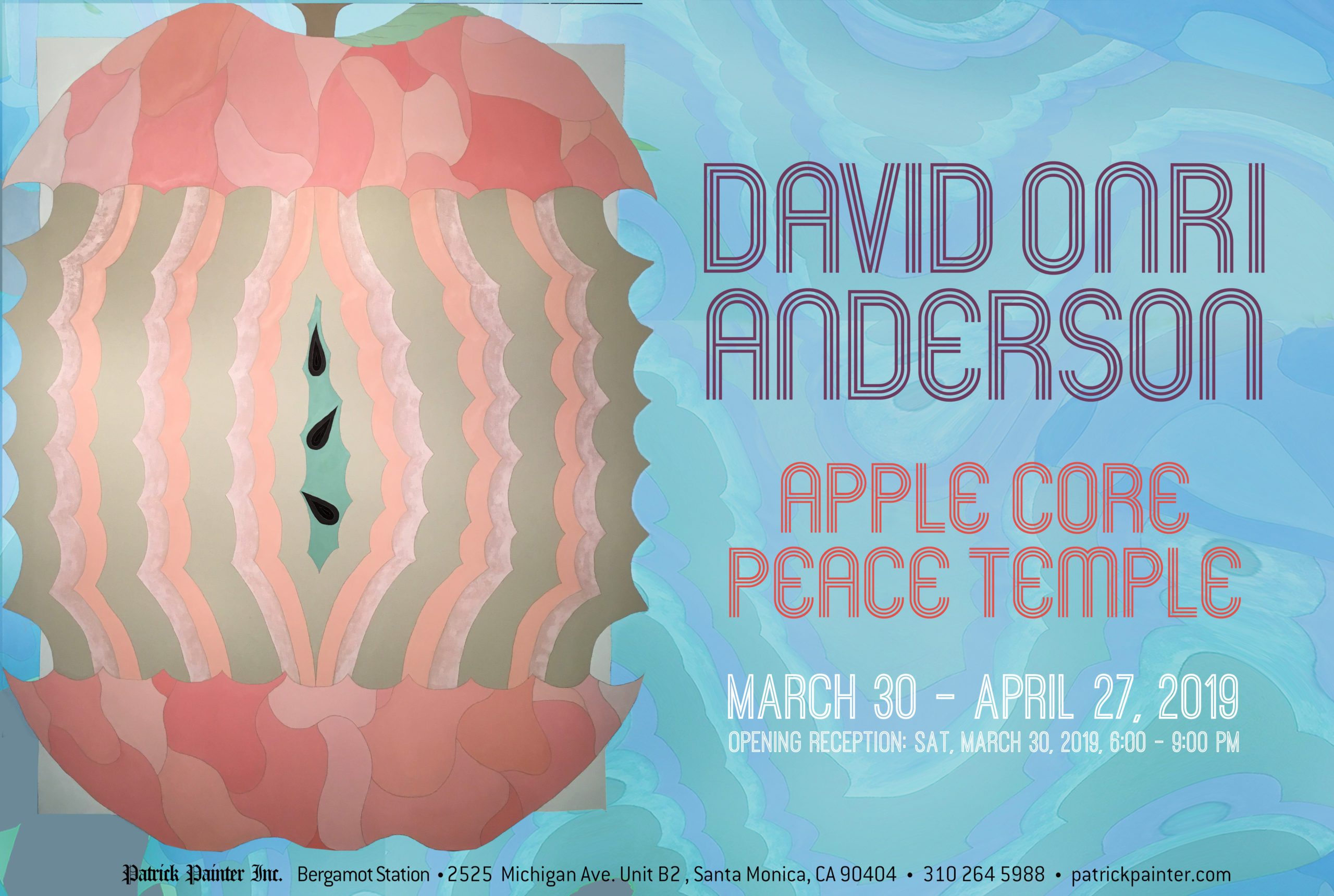 David Onri Anderson – Apple Core Peace Temple showcard